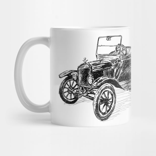 Vintage Ford Model T Car by rachelsfinelines